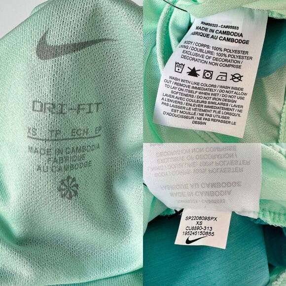 NWT Nike Tempo Teal Blue Brief Lined Dri-Fit Running Shorts Women's XS - Picture 12 of 12